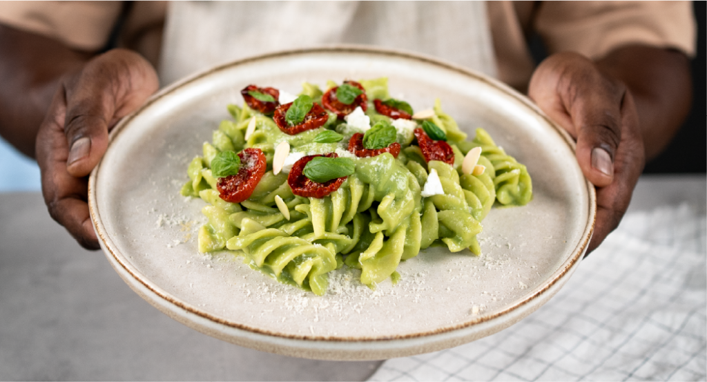 Pasta con crema di broccoli