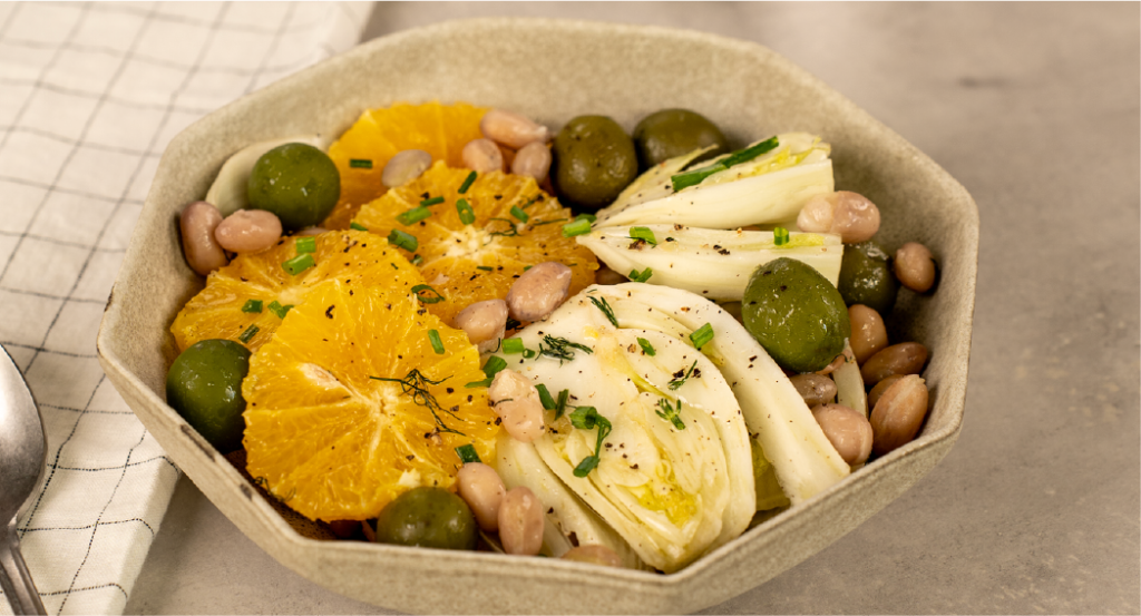Ricetta Insalata di Finocchio, Arancia e Fagioli