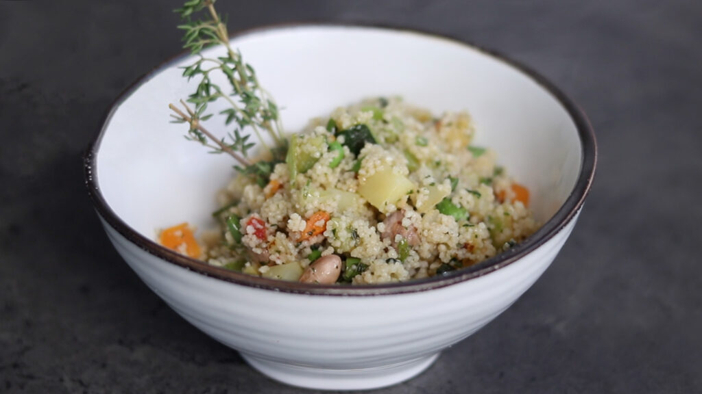 Cous cous con minestrone