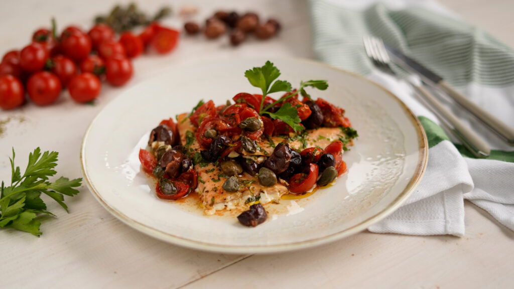 Salmone alla mediterranea