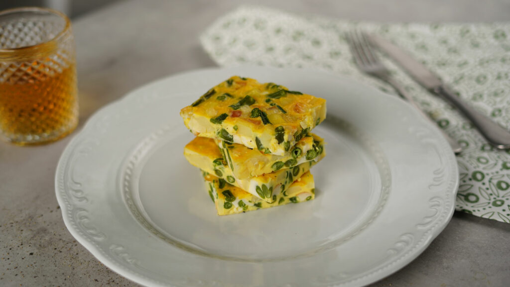 Sformato di patate e fagiolini