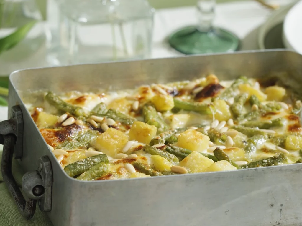 Lasagne al pesto fagiolini e patate: ricetta veloce